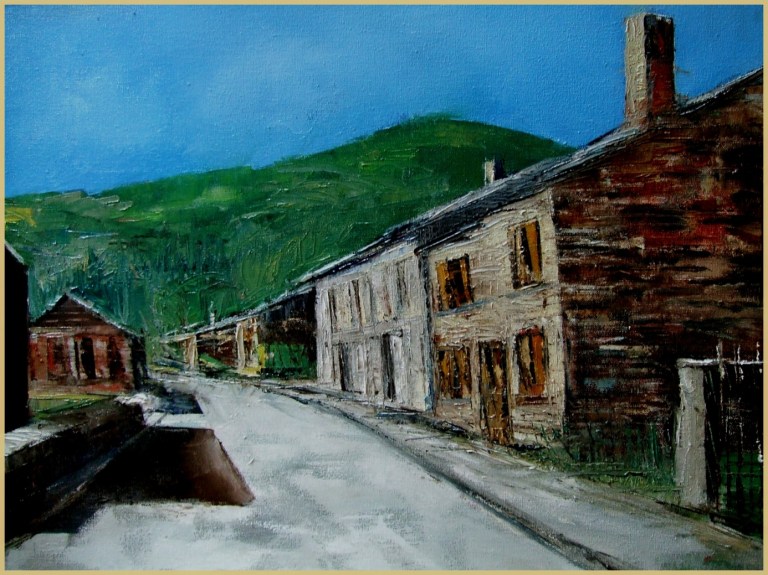 Huis haulme geschilderd door Urbain Marin